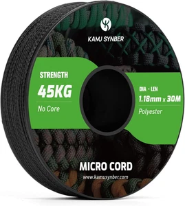 Micro Corda 1.18Mm Paracord Cordino 30M Bobina per Artigianato, Braccialetti, Po - Foto 1 di 12
