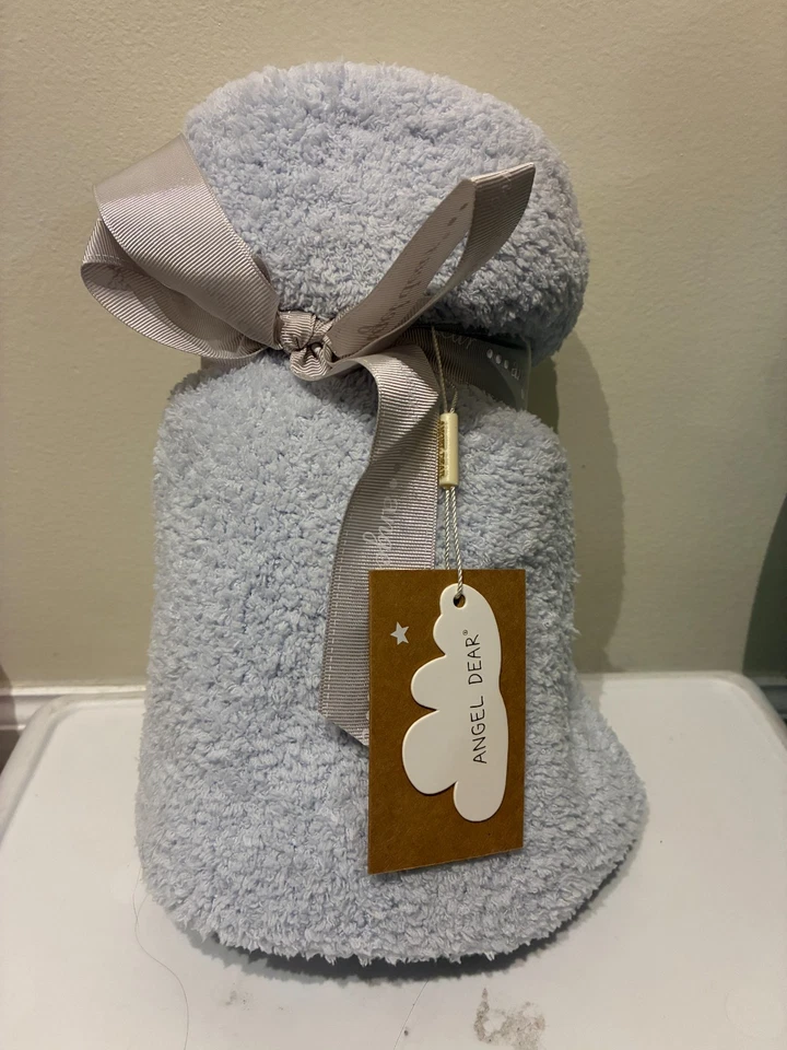 NUEVA Manta de Bebé Angel Dear Baby Boy Azul Claro Difusa Foto 1 de 3