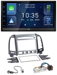 JVC DAB Bluetooth MP3 USB 2DIN Autoradio für Hyundai Santa Fe 4 Schalter ab 11 - Bild 1 von 9
