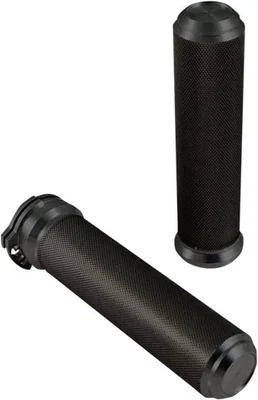 Speed Merchant 1in Black Speed Grips Pair Harley Disc Glide 83-84 - Image 1 of 3