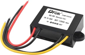 DROK DC-DC Stabilizer, 9V-36V to 12V Boost Buck Converter 5A 60W Waterproof Auto - Picture 1 of 12