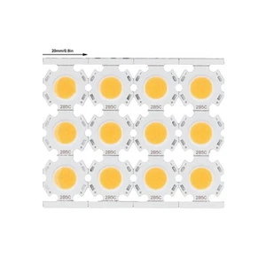12PCS Cob Light Source Round Lamp Bead Led Chip (20*20mm/5W/15-17V) Suitable For - Picture 1 of 22