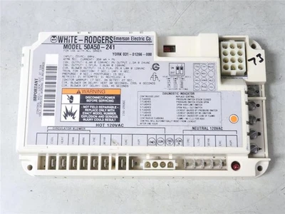 Placa de circuito de control de horno White Rodgers 50A50-241 YORK 031-01266-000 #73 Foto 1 de 4