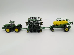1/64 Ertl Farm Toy  John Deere 9630 4WD Tractor W/Duals & Air Seeding Set - Picture 1 of 5