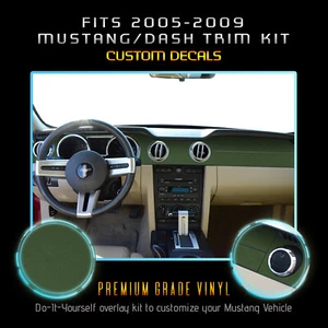 For 2005-2009 Ford Mustang Interior Dash Trim Overlay Precut Vinyl - Flat Matte - Bild 1 von 18