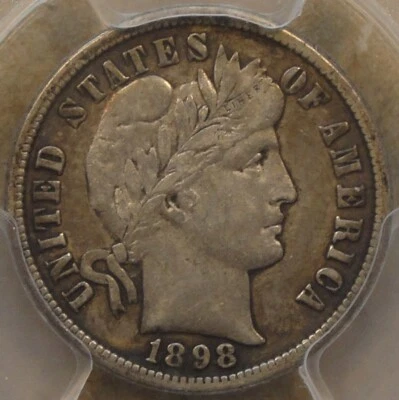 1898-O Barber Dime 10c PCGS Certified VF35 - Image 1 of 4