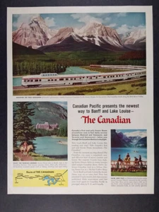 1955 Canadian-Pacific Canadian Scenic Dome Streamliner Train vintage print Ad - Picture 1 of 1