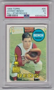 1969 Topps Johnny Bench #95, PSA EX 5 (8236) - Picture 1 of 2
