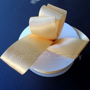 Double Face TOFFEE 100% Polyester Satin Ribbon Assorted Sizes - Picture 1 of 2