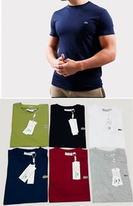 LACOSTE PIMA COTTON CLASSIC SHORT SLEEVE T-SHIRT FOR SUMMER - Picture 1 of 7
