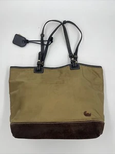 Dooney & Bourke Large Red Nylon Purse With Pink Interior - Picture 1 of 6