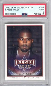 Kanye West 342 2020 Decision First Decision Card - "Rookie" - PSA 9 (70963214)