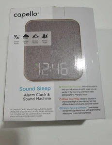 NEW! Capello Wood Sound Sleep - Digital Alarm & Sound Machine Fast Shipping! - Picture 1 of 7