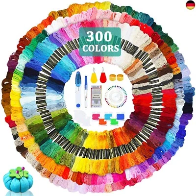 JOYBOY Stickgarn,323 Farben Kreuzstich Fäden+Werkzeuge,Embroidery Threads  - Bild 1 von 4