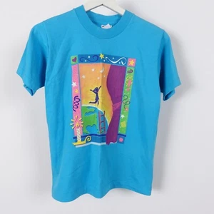 Vintage 90s Just Imagine Single Stitch Blue T shirt Size Youth Large Girl Scouts - Picture 1 of 12