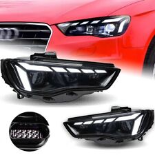 For Audi A3 2013-2016 Laser Projector DRL Animation Lamps LED Headlight Upgrade