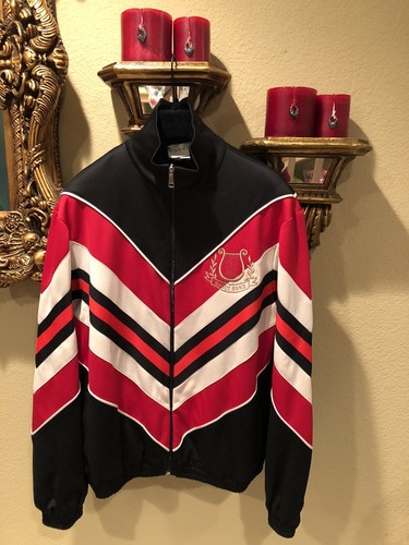 Giacca da pista 100% autentica GUCCI nera ""Gucci Band"" $1980 + taglia tasse: M