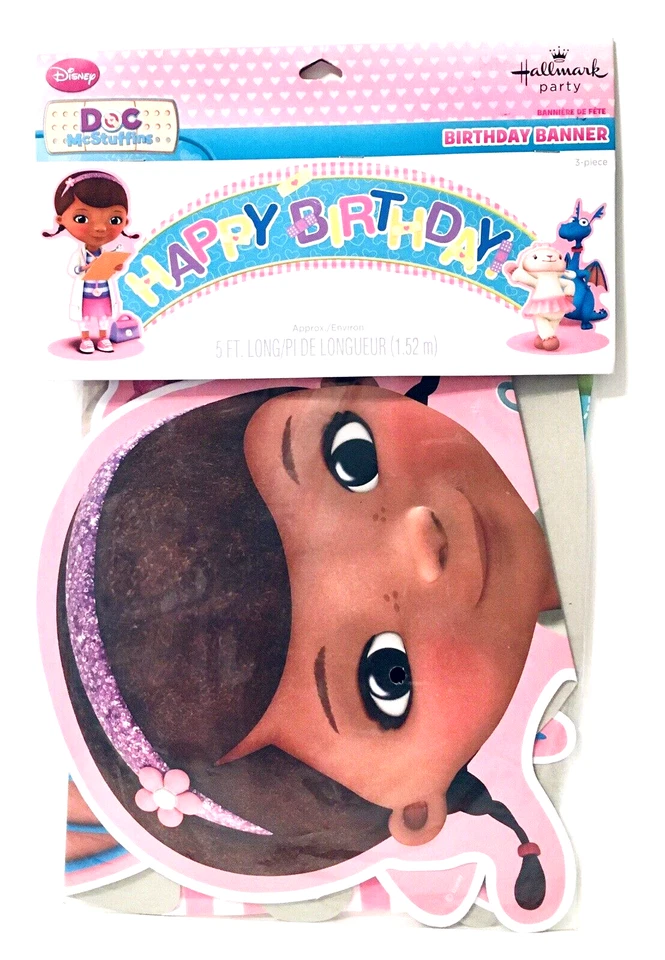 Doc McStuffins Birthday Banner - Disney - 3-Piece - Image 1 of 2