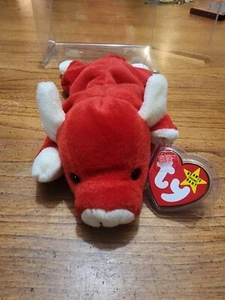 SNORT THE BULL BEANIE BABY EXTREMELY RARE with TAG RARITIES AND ERRORS  - Photo 1 sur 15
