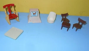 Renwal #65 Rocking Chair Dollhouse Furniture w/ Coleco Computer Scale - Picture 1 of 1