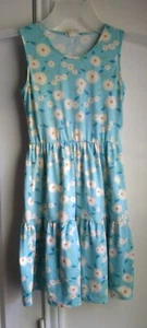 Love Maddie Girls Sleeveless Blue Floral Dress Size  8 - Picture 1 of 5