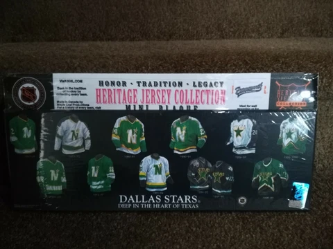 NHL Dallas Stars- Heritage Jersey Collection - Mini Plaque Cover