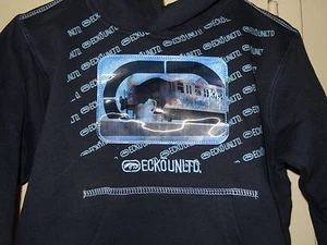 Sudadera con Capucha Pullover Ecko Unltd Marca Rhino Azul Marino Niños Talla 5 NUEVA CON ETIQUETAS - Imagen 1 de 12