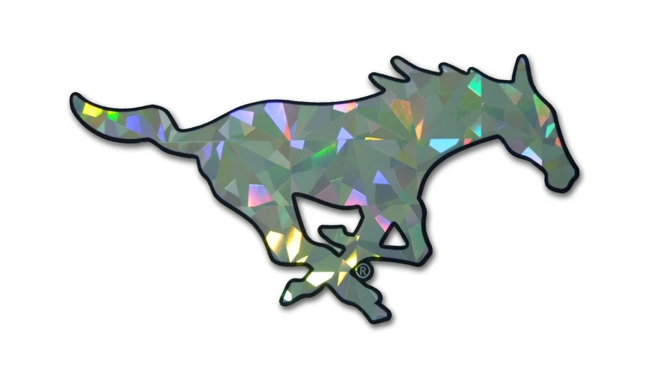 Southern Methodist University SMU Silver Decal Emblem - Includes two - Image 1 of 1