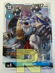 Vikemon ® BT2-031 U ® Non Comune ® Digimon Ver. 1.5 ® Inglese - Picture 1 of 1