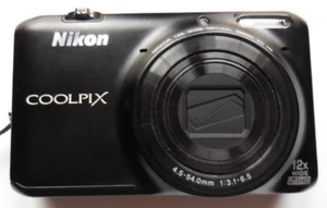 Nikon Coolpix S6500 16.0MP 12x Zoom -Black Batteries/Charger Immaculate - Picture 1 of 19