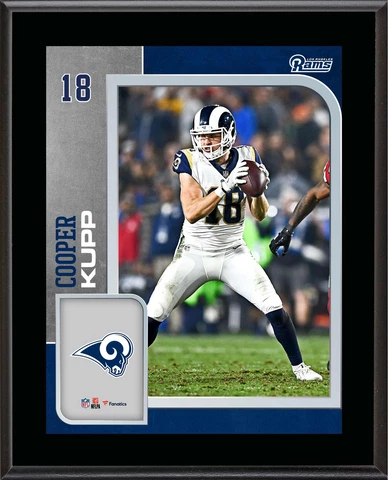 Cooper Kupp Los Angeles Rams 10.5" x 13" Sublimated Player Plaque Cover