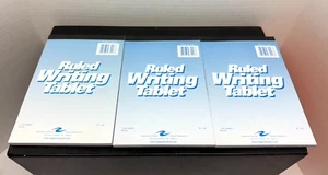 Set of 3 Roaring Spring Paper Ruled Writing Tablet, 6 x 9 Inches 100 Sheets Wide - Picture 1 of 6