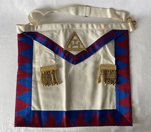 Vintage Masons Freemasons Masonic Regalia Royal Arch Companion Apron #163 - Imagen 1 de 10