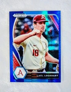 2021 Panini Prizm Draft Picks LAEL LOCKHART Blue Hyper Prizm RC #PDP213 Dodgers