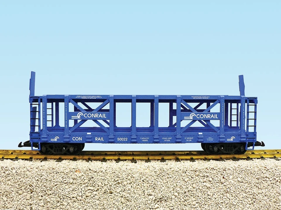 USA Trains G Scale R17217 CONRAIL TWO-TIER AUTO CARRIER FLATCAR - Image 1 of 1