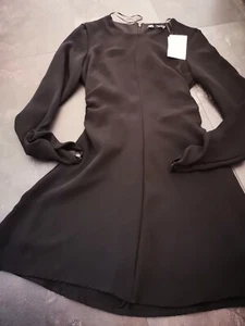 Neu Kleid Schwarz Blogger Blumen Woman Gr. S 36 Zara sexy  - Bild 1 von 9