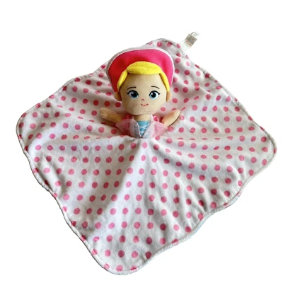 Disney Toy Story Bo Peep Muñeca Bebé Lovey Seguridad Comodidad Manta Rosa Lunares Foto 1 de 4