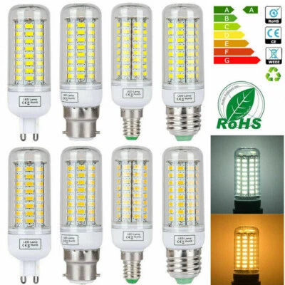 LED Corn Light Bulbs 110V 220V E12 E14 E27 G9 B22 7W 12W 15W 20W 25W 5730SMD SS - Image 1 of 4
