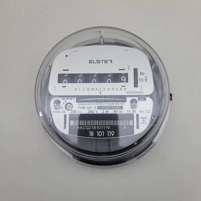 4 NEW Elster AB1 Watthour Meter Class 200 Volts 240 Cycle 60 Form 2S - Image 1 of 4