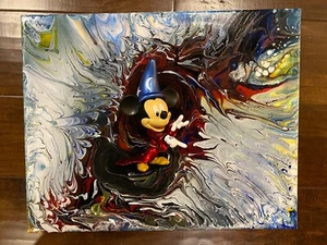 Mickey Mouse Disney Original Painting Art By Aaron Goodwin 1/1 Canvas Size 12x16 - Picture 1 of 7