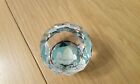 Vintage HONG KONG Crystal Clear Glass Paperweight 3cm tall approx.