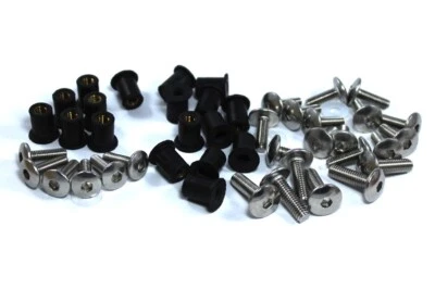 Yamaha TZR125R 1987-1992 Acciaio Inox carenatura & parabrezza kit bulloni TZR - Immagine 1 di 4