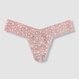 $24 Hanky Panky Women's Pink Cross Dyed Leopard Low Rise Thong Panties One Size - Picture 1 of 4