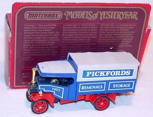 Matchbox 1:72 MOY Models of Yesteryear PICKFORDS FODEN STEAM LORRY Y-27 MIB`84! - Picture 1 of 7