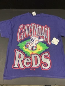 47' brand Vintage Tubular CINCINNATI REDS men's t-shirt, navy, L/XL, New - Picture 1 of 10
