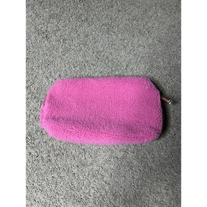 Sephora Collection Makeup Skincare Travel Bag Zipper Favorites Pink Sherpa Case - Picture 1 of 4