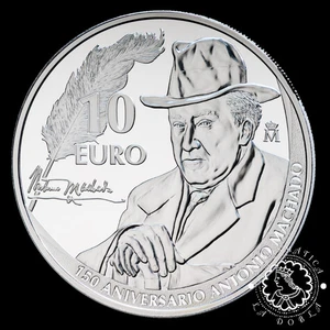 2025 - 10 EURO Plata PROOF - 150 An Antonio Machado - ESPAÑA - Imagen 1 de 2