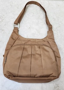 Travelon Crossbody Shoulder Bag Adjustable Strap Multi Pocket Anti-Theft Purse - Picture 1 of 10