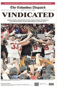 Poster Spedizione Ohio State Buckeyes Vindicato Columbus 11x17" Campione Nazionale - Foto 1 di 3