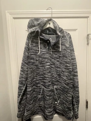 Tommy Bahama Para Hombre Baja Nova Sudadera con Capucha XXXLT Azul Gris Pullover Abotonado Foto 1 de 4